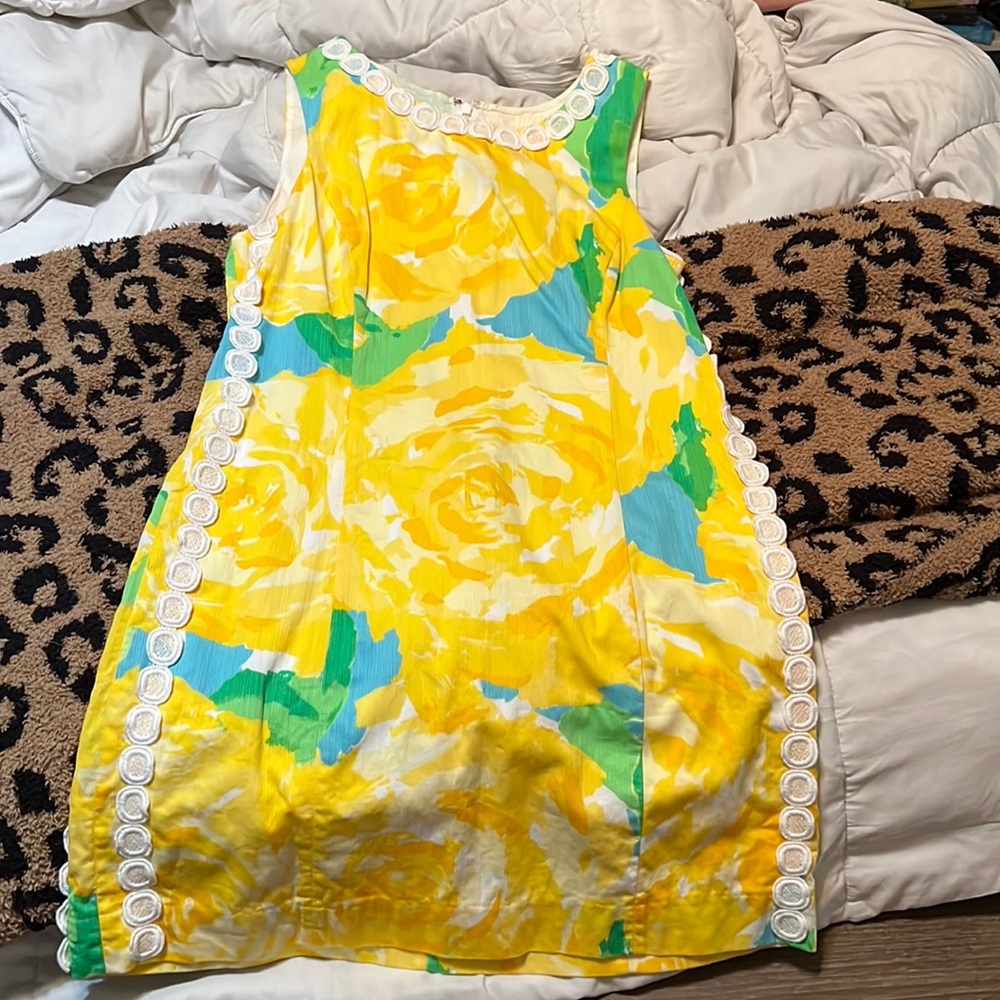 Lilly Pulitzer (HOLY GRAIL) yellow first impressions HARD TO FIND SIZE 8